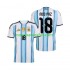 Camisolas Argentina Nico Paz 18 Homem Casa Copa do Mundo 2026 Manga Curta