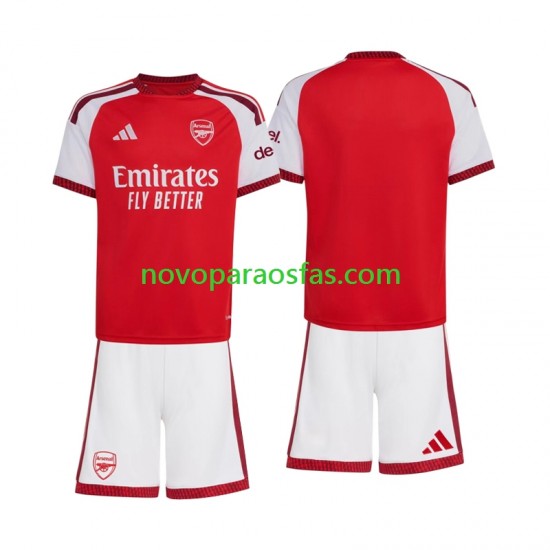 Camisolas Arsenal Criança Casa 2026-2027 Manga Curta