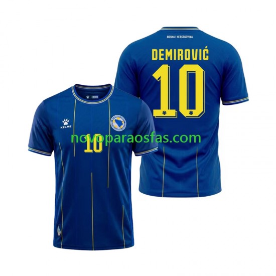 Camisolas Bósnia e Herzegovina Ermedin Demirovic 10 Homem Casa Copa do Mundo 2026 Manga Curta