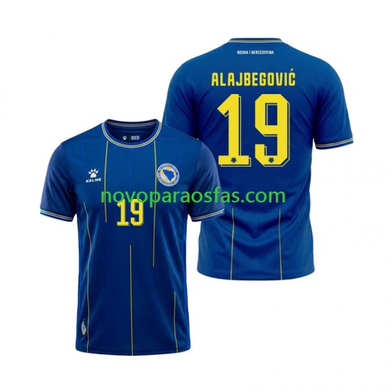Camisolas Bósnia e Herzegovina Kerim Alajbegovic 19 Homem Casa Copa do Mundo 2026 Manga Curta