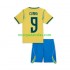 Camisolas Brasil Matheus Cunha 9 Chidlren Casa Copa do Mundo 2026 Manga Curta
