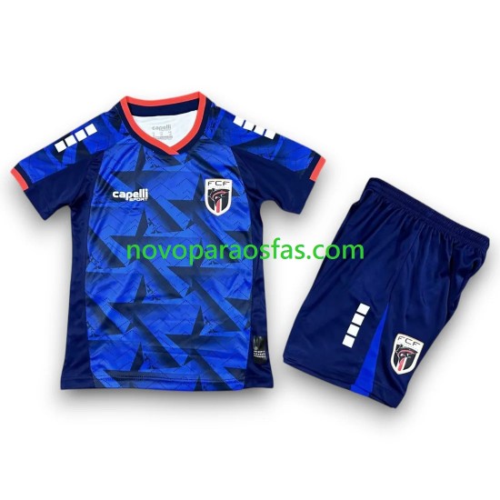 Camisolas Cape Verde Criança Casa Copa do Mundo 2026 Manga Curta