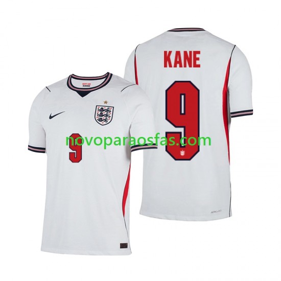 Camisolas Inglaterra Harry Kane 9 Homem Casa Copa do Mundo 2026 Manga Curta