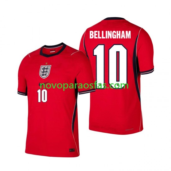 Camisolas Inglaterra Jude Bellingham 10 Homem Visitante Copa do Mundo 2026 Manga Curta