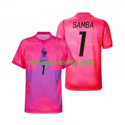 Camisolas França Brice Samba 1 Guarda-redes Homem Visitante Copa do Mundo 2026 Manga Curta