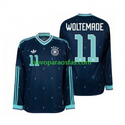 Camisolas Alemanha Nick Woltemade 11 Homem Visitante Copa do Mundo 2026 Manga Comprida