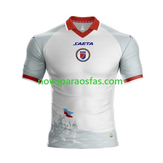 Camisolas Haiti Homem Visitante Copa do Mundo 2026 Manga Curta