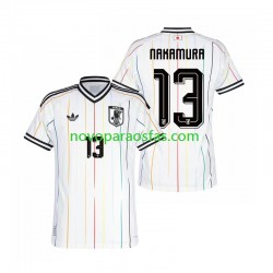 Camisolas Japão Keito Nakamura 13 Homem Visitante Copa do Mundo 2026 Manga Curta