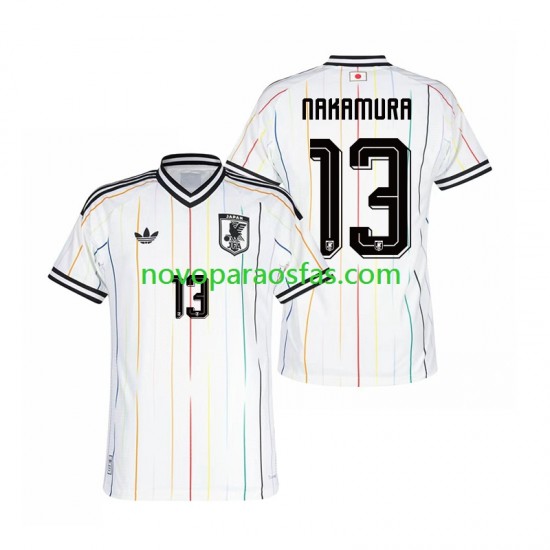 Camisolas Japão Keito Nakamura 13 Homem Visitante Copa do Mundo 2026 Manga Curta