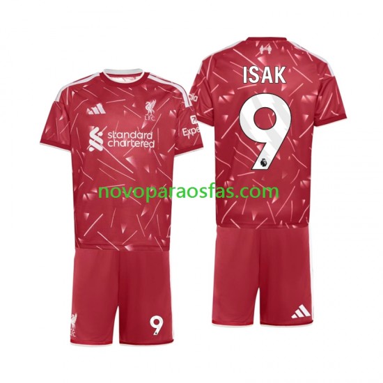 Camisolas Liverpool Alexander Isak 9 Criança Casa 2026-2027 Manga Curta