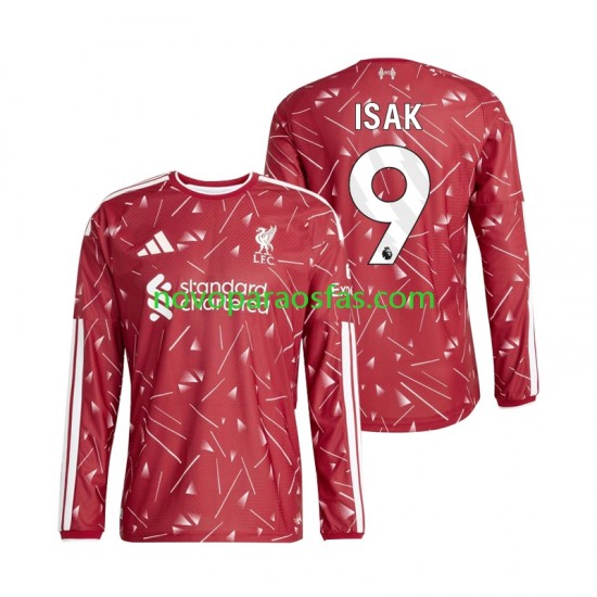 Camisolas Liverpool Alexander Isak 9 Homem Casa 2026-2027 Manga Comprida