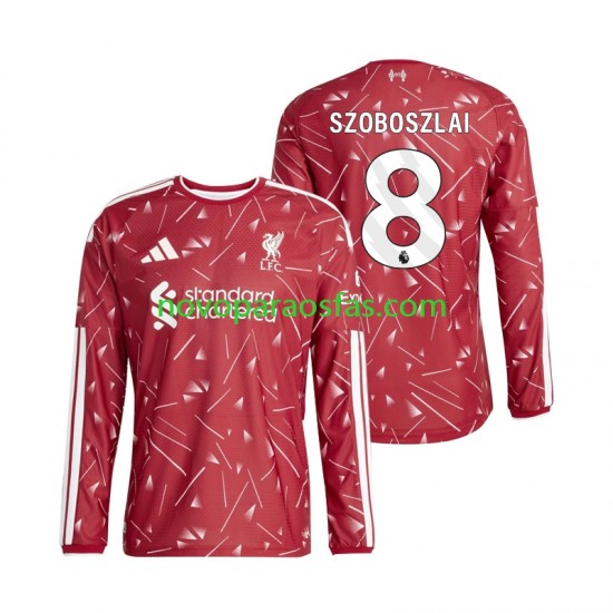 Camisolas Liverpool Dominik Szoboszlai 8 Homem Casa 2026-2027 Manga Comprida