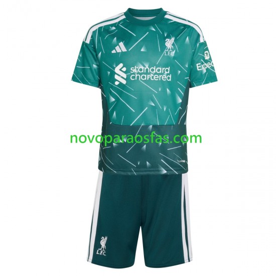 Camisolas Liverpool Guarda-redes Criança Casa 2026-2027 Manga Curta