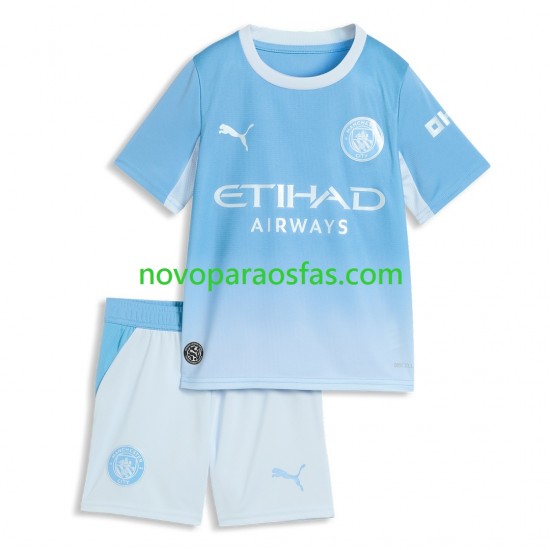 Camisolas Manchester City Criança Casa 2026-2027 Manga Curta