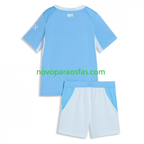 Camisolas Manchester City Criança Casa 2026-2027 Manga Curta