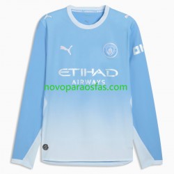 Camisolas Manchester City Homem Casa 2026-2027 Manga Comprida
