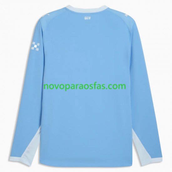 Camisolas Manchester City Homem Casa 2026-2027 Manga Comprida