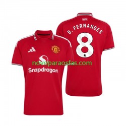 Camisolas Manchester United Bruno Fernandes 8 Homem Casa 2026-2027 Manga Curta