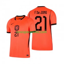 Camisolas Países Baixos Frenkie de Jong 21 Homem Casa Copa do Mundo 2026 Manga Curta
