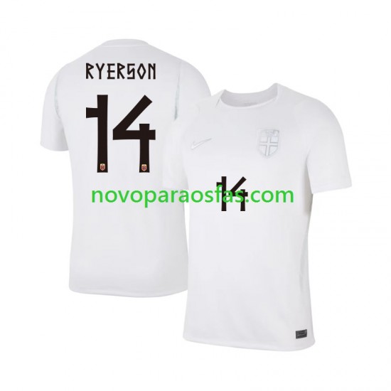 Camisolas Noruega Julian Ryerson 14 Homem Alternativo Copa do Mundo 2026 Manga Curta