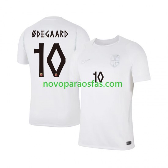Camisolas Noruega Martin Odegaard 10 Homem Alternativo Copa do Mundo 2026 Manga Curta