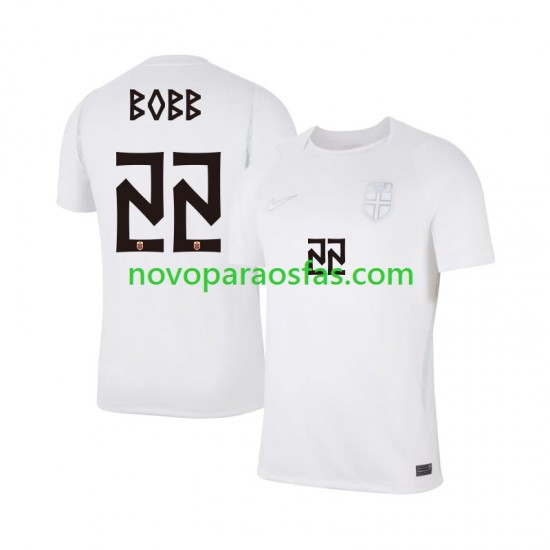 Camisolas Noruega Oscar Bobb 22 Homem Alternativo Copa do Mundo 2026 Manga Curta