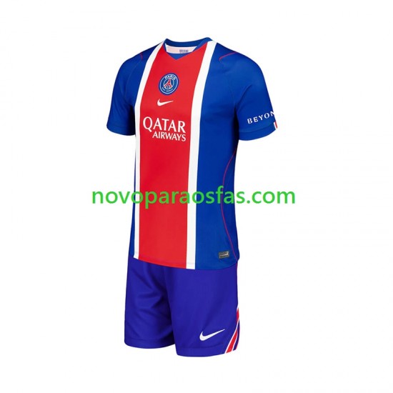 Camisolas Paris Saint-Germain Criança Casa 2026-2027 Manga Curta