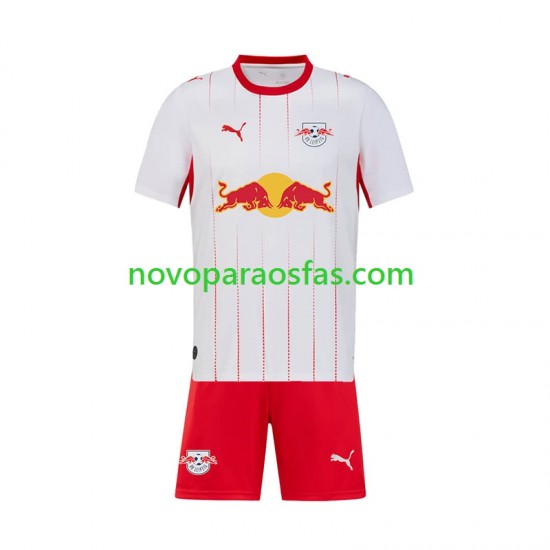 Camisolas RB Leipzig Criança Casa 2026-2027 Manga Curta