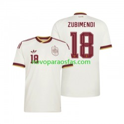 Camisolas Espanha Martin Zubimendi 18 Homem Visitante Copa do Mundo 2026 Manga Curta