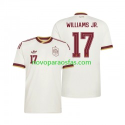 Camisolas Espanha Nico Williams 17 Homem Visitante Copa do Mundo 2026 Manga Curta