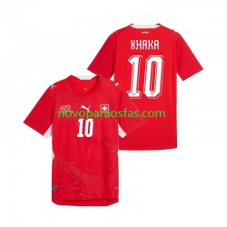 Camisolas Suíça Granit Xhaka 10 Homem Casa Copa do Mundo 2026 Manga Curta
