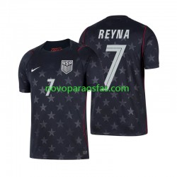 Camisolas Estados Unidos Giovanni Reyna 7 Homem Visitante Copa do Mundo 2026 Manga Curta