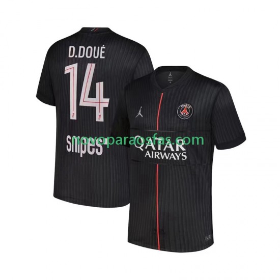 Camisolas Paris Saint-Germain Desire Doue 14 Homem Quarto 2025-2026 Manga Curta