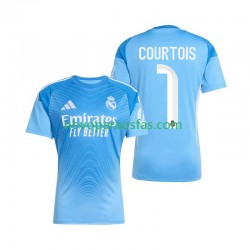 Camisolas Real Madrid Thibaut Courtois 1 Guarda-redes Homem Casa 2025-2026 Manga Curta