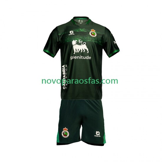 Camisolas Santander Criança Visitante 2025-2026 Manga Curta