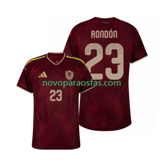 Camisolas Venezuela Salomon Rondon 23 Homem Casa 2026 Manga Curta