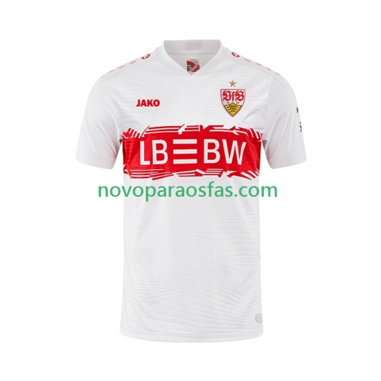 Camisolas VfB Stuttgart Homem Casa 2025-2026 Manga Curta