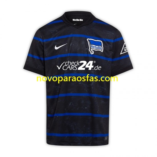 Camisolas Hertha BSC Homem Visitante 2024-2025 Manga Curta