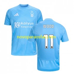Camisolas Nottingham Forest Chris Wood 11 Homem Alternativo 2024-2025 Manga Curta