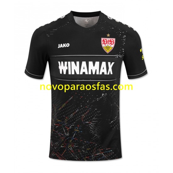 Camisolas VfB Stuttgart Homem Alternativo 2024-2025 Manga Curta