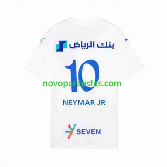 Camisolas Al Hilal Neymar JR 10 Homem Visitante 2023-2024 Manga Curta