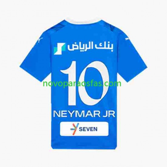 Camisolas Al Hilal Neymar JR 10 Homem Casa 2023-2024 Manga Curta