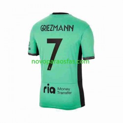 Camisolas Atlético Madrid 2 Antoine Griezmann 7 Homem Alternativo 2023-2024 Manga Curta