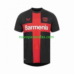 Camisolas Bayer 04 Leverkusen Homem Casa 2023-2024 Manga Curta
