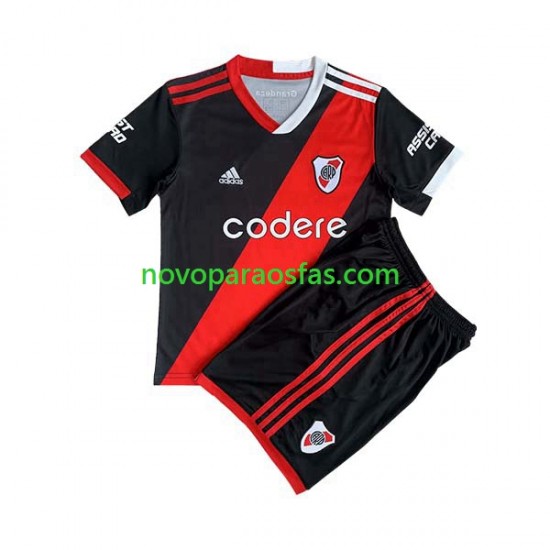 Camisolas CA River Plate Criança Alternativo 2023-2024 Manga Curta