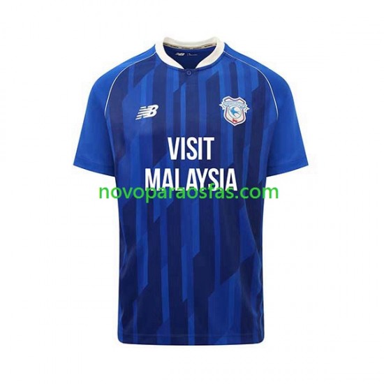 Camisolas Cardiff City Homem Casa 2023-2024 Manga Curta