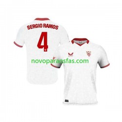 Camisolas Sevilla FC Sergio Ramos 4 Homem Casa 2023-2024 Manga Curta