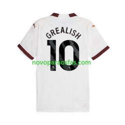 Camisolas Manchester City Jack Grealish 10 Homem Visitante 2023-2024 Manga Curta