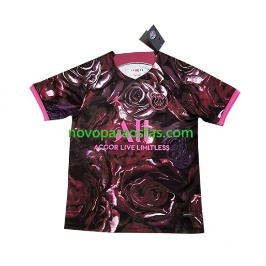 Camisolas Paris Saint-Germain Rose Homem Casa 2023-2024 Manga Curta
