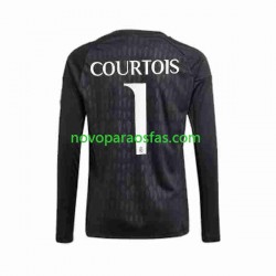Camisolas Real Madrid Thibaut Courtois 1 Guarda-redes Homem Visitante 2023-2024 Manga Comprida